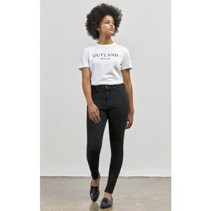 NEW Outland Denim Harriet High Rise Skinny Jeans Black